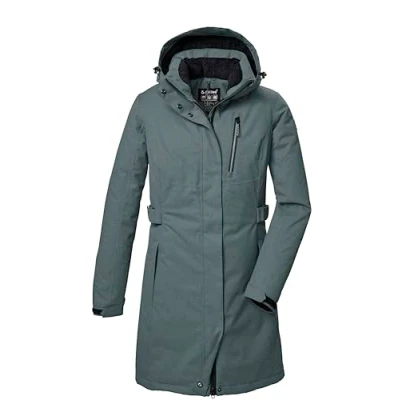 Imagen de killtec Mujer Parka/parka funcional con capucha cremallera KOW 303 WMN PRK, blaugrau, 38, 41815 000