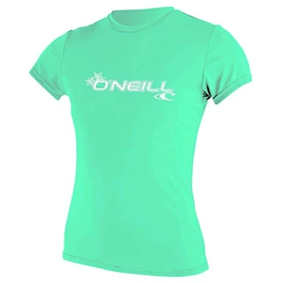 Imagen de O&#039;Neill Wetsuits WMS Basic Skins Short Sleeve Sun Shirt Camisa, Mujer, Aqua Claro, M