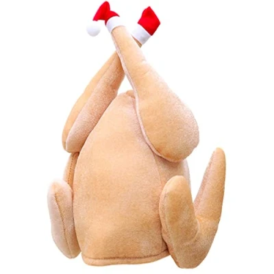 Imagen de Toyland® Sombrero de pavo Navidad con diseño Papá Noel en los pies, disfraz