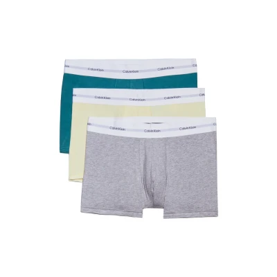 Imagen de Calvin Klein Underwear Trunk 3 PACK Calzoncillos, Hombre, Talla: XL, Garden glade/grey heather/lively