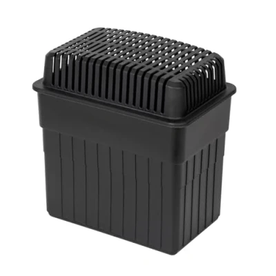 Imagen de WENKO Eliminador de humedad, deshumidificador con bloque gránulos 2 kg, ideal para baño, garaje, sótano, recargable, 24 x 16 15 cm, color negro