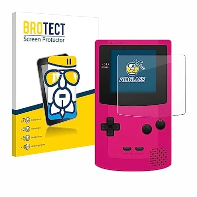 Imagen de BROTECT Protector Pantalla Cristal para Nintendo Gameboy Color Vidrio [Dureza 9H, Anti Arañazos]