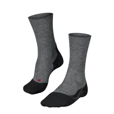 Imagen de FALKE TK2 Explore Wool M So lana hilo funcional antiampollas gruesos 1 par, Calcetines para senderismo Hombre, Gris Grey Melange 3020, 44 45