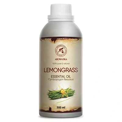 Imagen de Aceite Esencial de Lemongrass 500ml Cymbopogon Flexuosus Aceites Aromaterapia Hierba Limón para Difusor Cuidado Piel Velas Fragancia Hogar