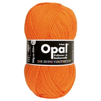 Imagen de Frida&#039;s Wollhaus Ovillo de lana opal 4 capas, 100 g, sin fieltro, 35 colores (2013, naranja neón)