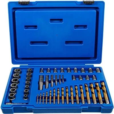 Imagen de BGS 70329 Extractor de tornillos y tuercas con juego brocas izquierda 2 18 mm 49 piezas