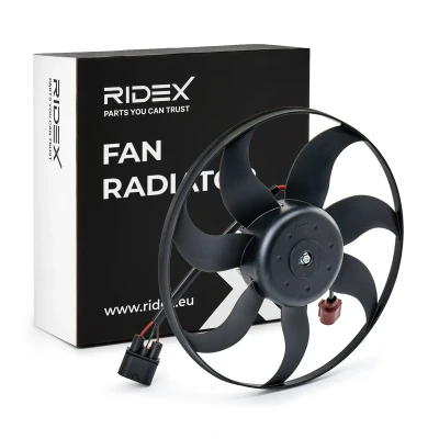 Imagen de RIDEX 508R0005 ventilador de radiador 360 12 220 sin bastidor (armazón) con unidad control VOLKSWAGEN: Passat B6 Berlina