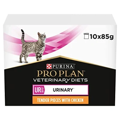 Imagen de Pro Plan Vet Diet Feline Urinary Pouch Pollo 10X85GR