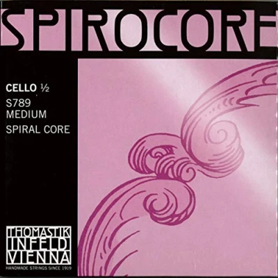 Imagen de Thomastik Cuerdas para Violonchelo Spirocore alma en espiral juego 1/2 mediana entorchado de cromo escala 600 mm / 23.6&quot;