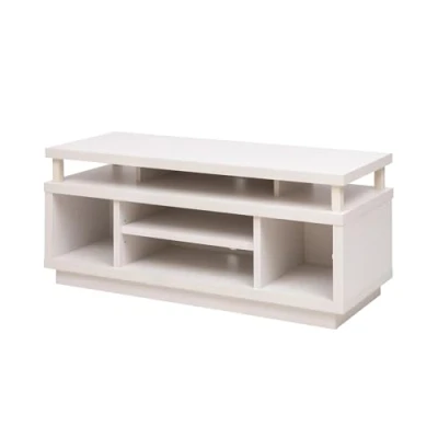 Imagen de Iris Ohyama, Mueble de TV /TV mueble/ con 5 estantes abiertos / hasta 43, Madera maciza, orificios para cables, Oficina, Sala Cabinet Middle OTS 100M Roble Blanco