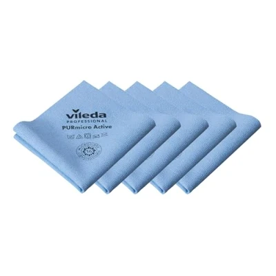 Imagen de Vileda Professional Bayeta Purmicro Active Azul 5 Unidades