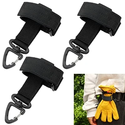 Imagen de Clip Guante trabajo Glove 3 piezas con mosquetón Para Guantes Abrazadera Soporte de Seguridad Evitar Pérdida Al Trabaja, Pástico, Grabber Holder