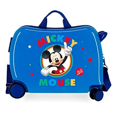 Imagen de Disney Circle Mickey Maleta Infantil Azul 50x38x20 cms Rígida ABS Cierre combinación 34L 2,1Kgs 4 Ruedas Equipaje de Mano