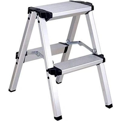 Imagen de TREPPE Escalera Aluminio Plegable Tijera Doble Cara 2 Peldaños