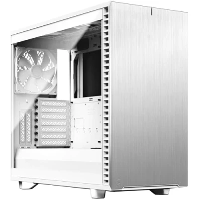 Imagen de Fractal Design Define 7 White Brushed Aluminum/Steel E,ATX Silent Modular Tempered Glass Window Mid Tower Computer Case