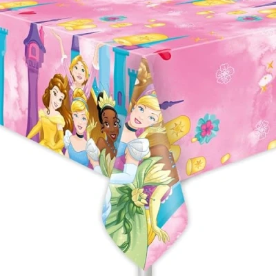 Imagen de ALMACENESADAN 0822; Mantel Fiesta Princesas; Ideal para Fiestas y cumpleaños, 120x180 cm