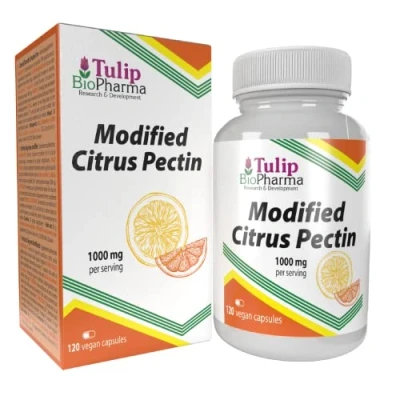 Imagen de Pectina Cítrica Modificada (Modified Citrus Pectin) 500mg 120 Cápsulas Veganas, 90% Ácido galacturónico, Probado en Laboratorio, suplemento de alta resistencia