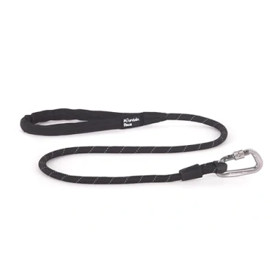 Imagen de Mountain Paws Correa de cuerda para perros con mosquetón reflectante asa neopreno acolchada, 1,2 metros