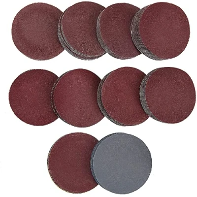 Imagen de 100 Piezas Almohadilla Lijado Discos, Papel, Discos Papel Lija Grano, Gancho Lijado, para Taladro y Herramientas Rotativas de Amoladora, 75 mm