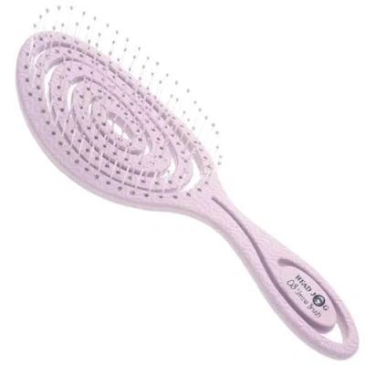 Imagen de Head Jog 08 Cepillo de paja con aberturas para el cabello, cerdas flexibles, flexibles y suaves, desenreda cabello húmedo o seco. desenredante ecológico cabellos rizados ondulados.