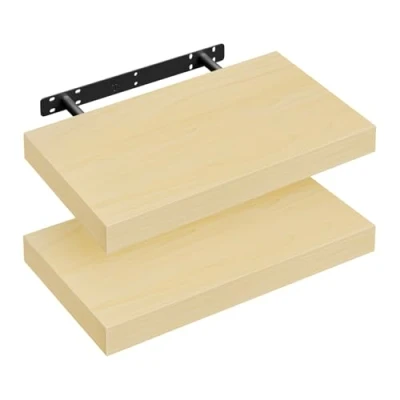 Imagen de WOLTU Estantería Flotantes Baldas 40cm, Juego de 2 Estante para Pared Tablero Madera RG9372kei