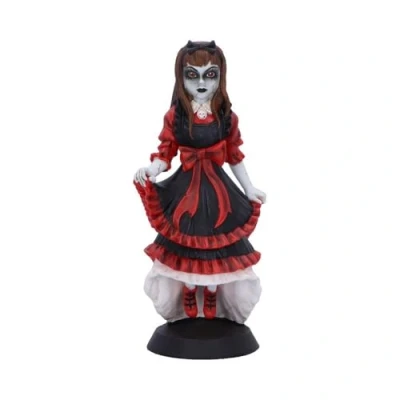 Imagen de Nemesis Now Muñeca embrujada de James Ryman, coleccionable terror gótico, pieza arte sobrenatural, estética oscura vintage para los fanáticos del