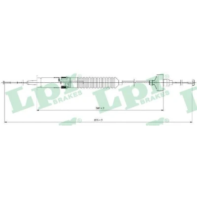 Imagen de LPR C0266C Cable de Embrague con reajuste automático VOLKSWAGEN: Golf 3, 3 Variant, Cabrio