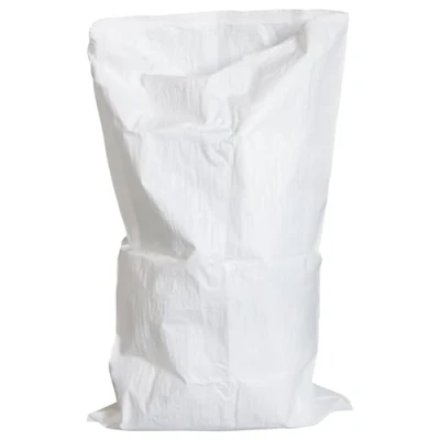 Imagen de SKIR&#039;CO 10 sacos tejidos de polipropileno blanco 70 x 120 cm, bolsas con forro polietileno, saco construcción escombros, eliminación residuos