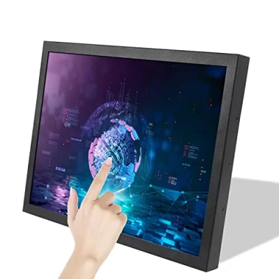 Imagen de VSDISPLAY Monitor táctil industrial de 17 pulgadas, pantalla LCD 1280 x 1024, 1000 nit, TFT con sensor resistivo HDMI VGA DVI, altavoces duales