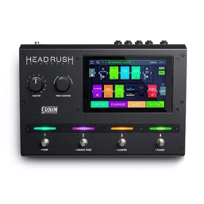 Imagen de HeadRush Gigboard Procesador de modelado amplificadores y efectos guitarra ultraportátil con software DSP Eleven HD Expanded, pantalla táctil 7 pulgadas, looper, compatibilidad IR