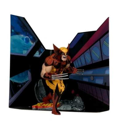 Imagen de McFarlane Toys Figura posada a escala 1:10 de Marvel Wolverine con escena (X Men #1)