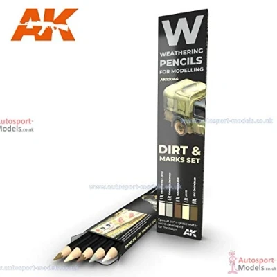 Imagen de AK Interactive AK10044 Dirt &amp; Marks Pencil Set