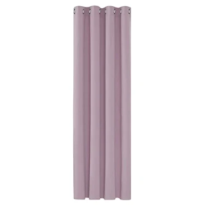 Imagen de Deconovo Cortinas Dormitorio Salon Opacas Moderna con Ojales, Termicas Aislantes Frio y Calor 132x160 cm(Ancho x Alto) Rosa Claro, 1 Pieza