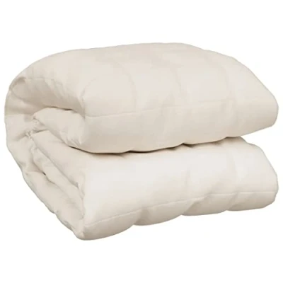 Imagen de vidaXL Manta con Peso Tela Color Crema Claro 200x220 cm 13 kg