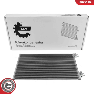 Imagen de ESEN SKV 86SKV058 Condensador sin secador Aluminio 605mm RENAULT: Kangoo II Express, / Grand Kangoo, MERCEDES BENZ: Citan Furgoneta