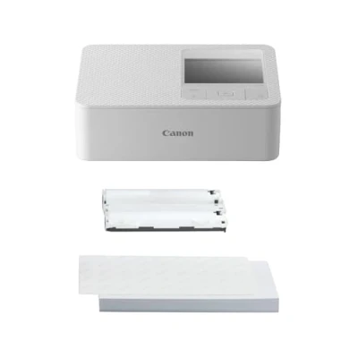 Imagen de Canon Kit de Papel para Impresora fotográfica portátil SELPHY CP1500, Blanco Bluetooth inalámbrica con Accesorios Compacta y Ligera 54 Hojas 4x6