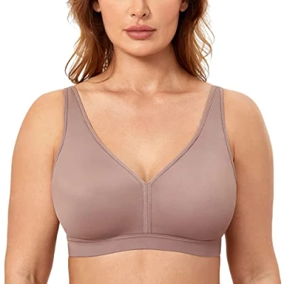 Imagen de AISILIN Sujetador sin Aros Talla Grande Relleno Cómodo para Mujer Mochaccino 110C
