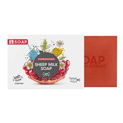 Imagen de jabón de leche oveja MY SOAP, Natural by accentra, hecho a mano SOAP en caja papel, 100g, motivo/aroma: granada, VE 6