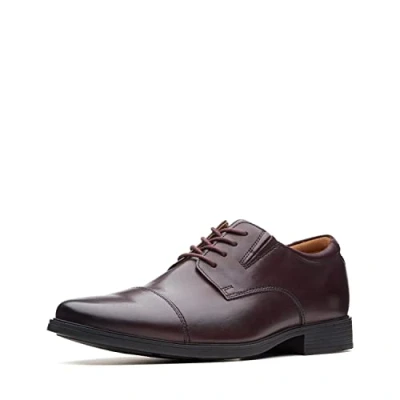 Imagen de Clarks Tilden Cap, Zapatos Hombre, Rojo Wine, 45.5 EU