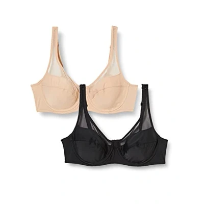 Imagen de Dim Pack De Sujetadores Sin Aros Generous Classique Mujer x2, Multicolor, 85E