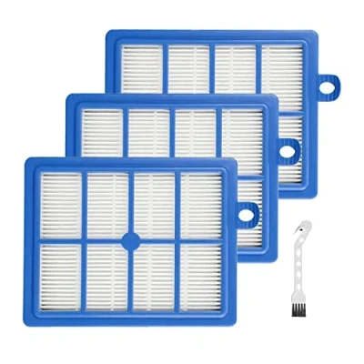 Imagen de 3 piezas de filtros repuesto accesorios para AEG VX6 VX7 VX8 VX9 LX7 LX8 LX9 2 1 ÖKO Eco Filtro aspiradora