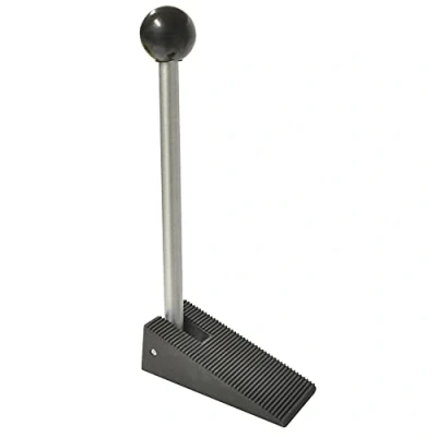 Imagen de WAGNER Tope para la Puerta COMFORT, Cuña de Fijar Puerta, Protector Pared 105 x 49 240 mm Acero Macizo, Goma Termoplástica, Negro, 15507501