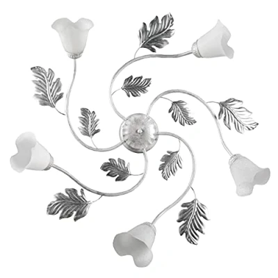 Imagen de onli lámpara E14, 6 W, blanco/plata, 70 cm