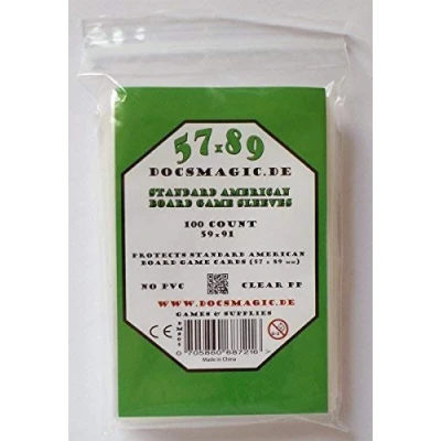 Imagen de docsmagic.de 100 Standard American Board Game Sleeves 57 x 89 US 59 91