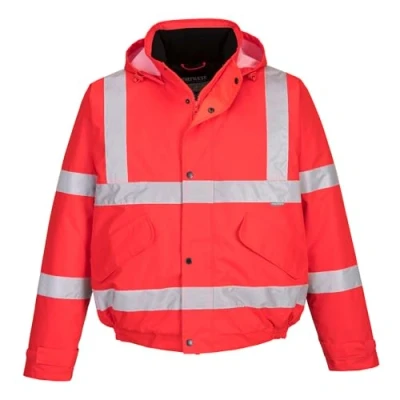 Imagen de Portwest Cazadora De Alta Visibilidad, Tamaño: L, Color: Rojo, S463RERL