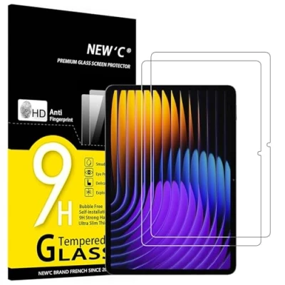 Imagen de NEW&#039;C 2 Piezas, Protector Pantalla para Xiaomi Pad 7, 7 Pro, Antiarañazos, Cristal Templado Ultra Resistente