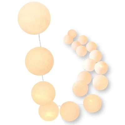 Imagen de CREATIVECOTTON Cadena de luces LED con temporizador y regulador luz incluido (Miel, 35 bolas)