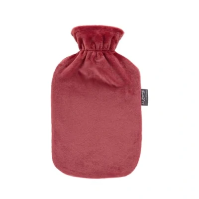 Imagen de Fashy Bolsa de agua caliente con funda flojel, 2 l, color rojo
