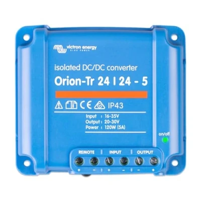 Imagen de Victron Energy Orion TR IP43 24/24 Voltios 5 amperios 120 Vatios Convertidor de CC a Aislado