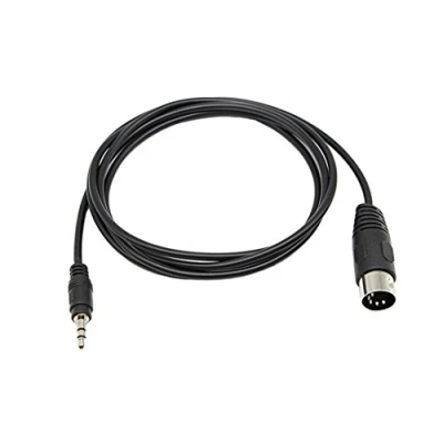 Imagen de CERRXIAN Cable adaptador de audio MIDI, 1,5 m, conector macho 3,5 mm TRS Stereo y 5 pines; premium profesional para sistemas estéreo Bang &amp;